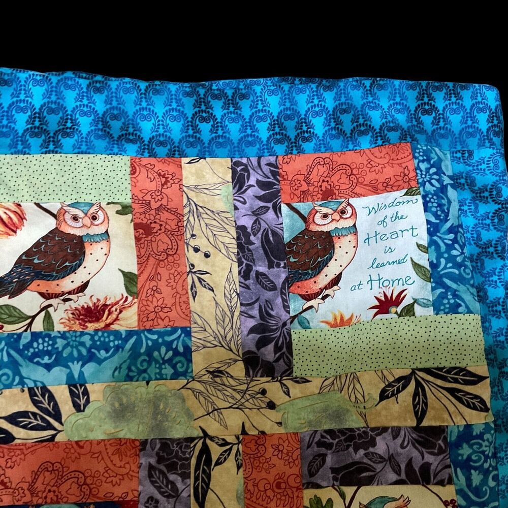 Vintage Quilt Owl Theme 18"X48.5" Length - Picture 5 of 12